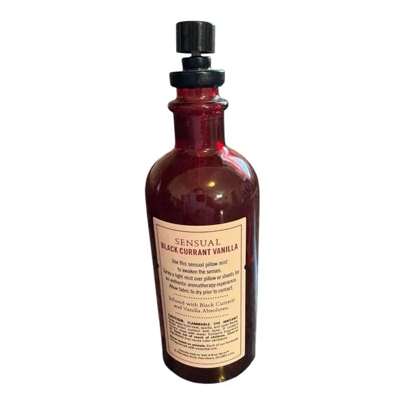 🔥Bath & Body Works Aromatherapy Sensual Pillow Mist Black Currant Vanilla @70%